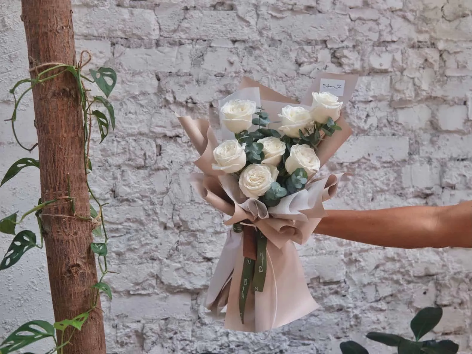 Minimalist White Roses 2