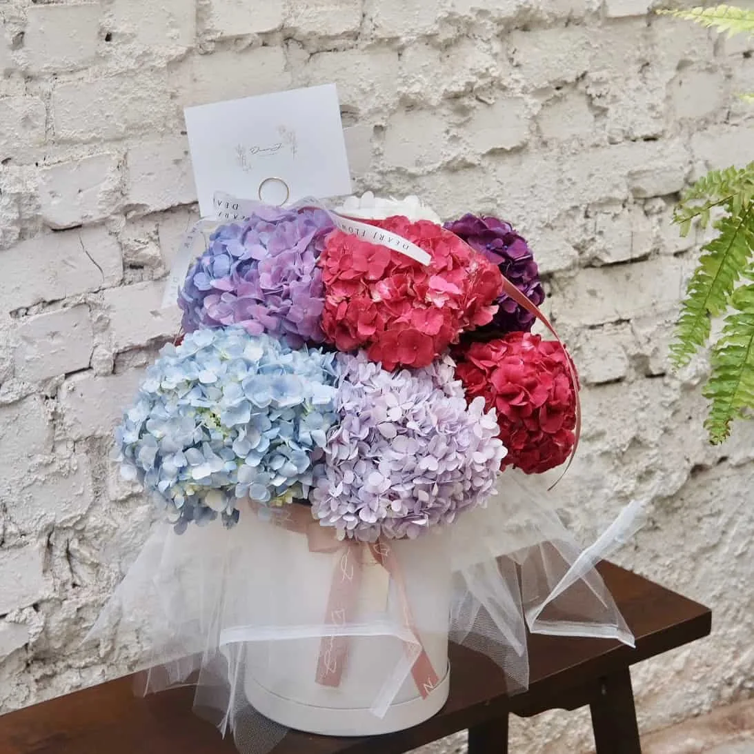 Colourful Hydrangea Box