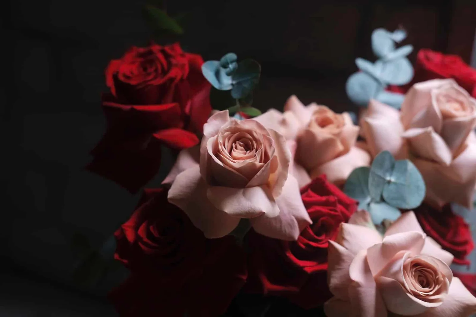 Cappuccino Red Roses Hat Box 3