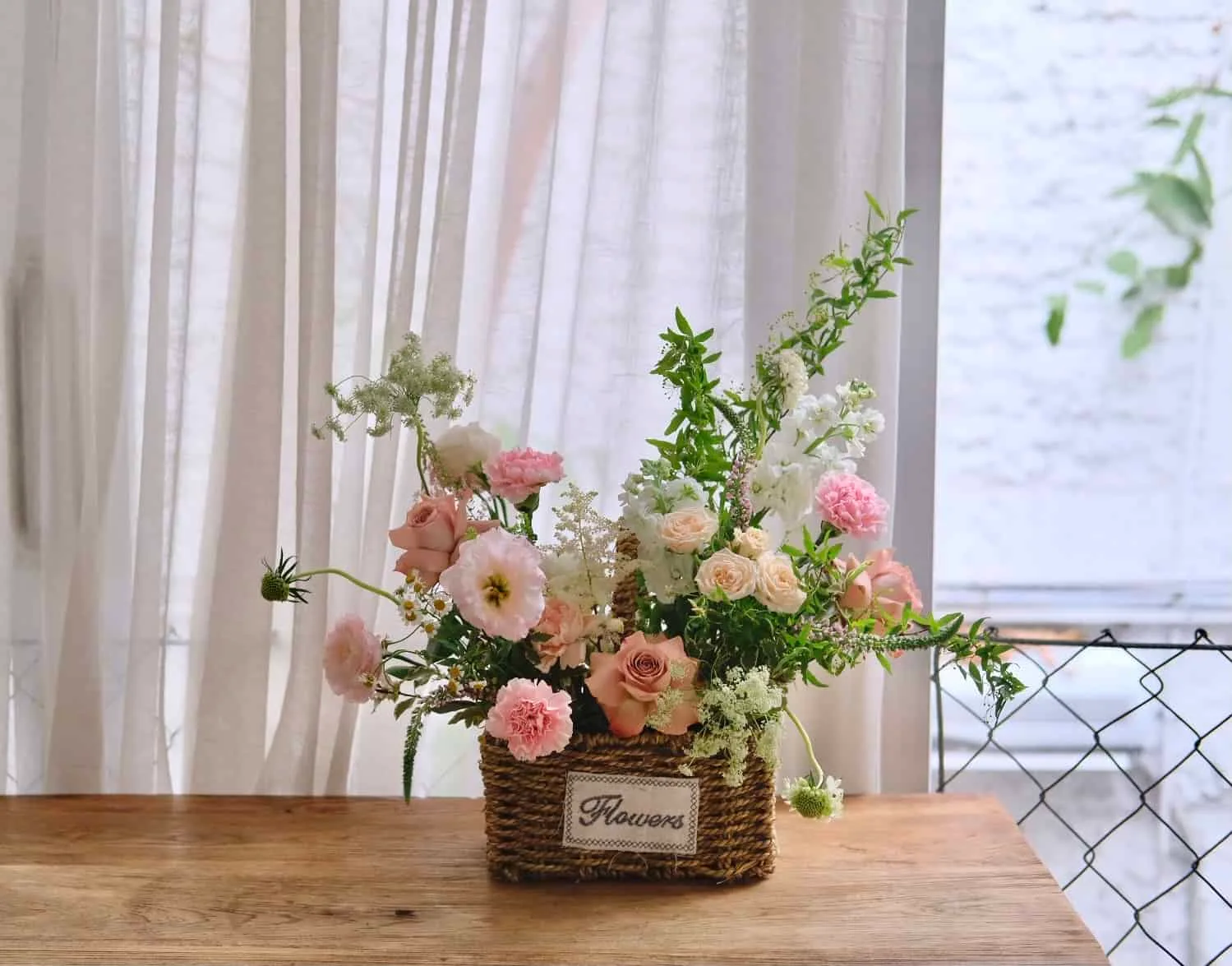 Garden Style Flower Basket 4