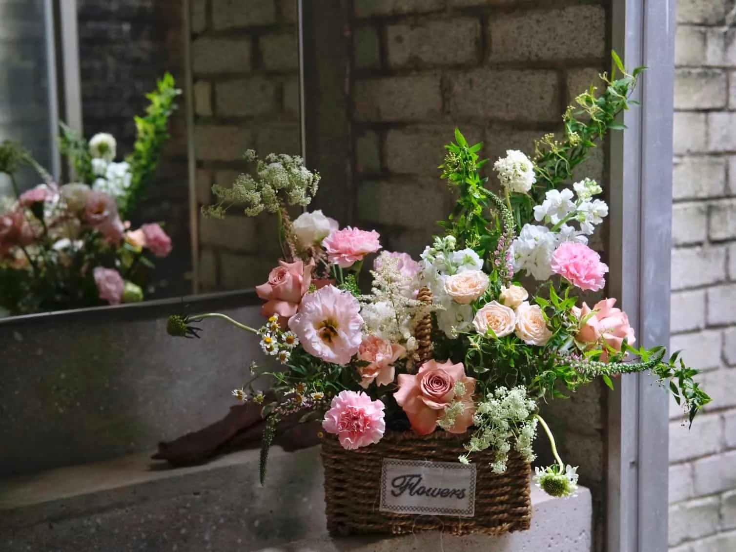 Garden Style Flower Basket