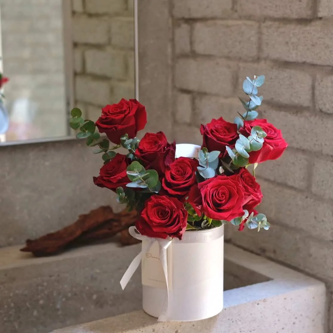 Classic Red Roses Hat Box 3