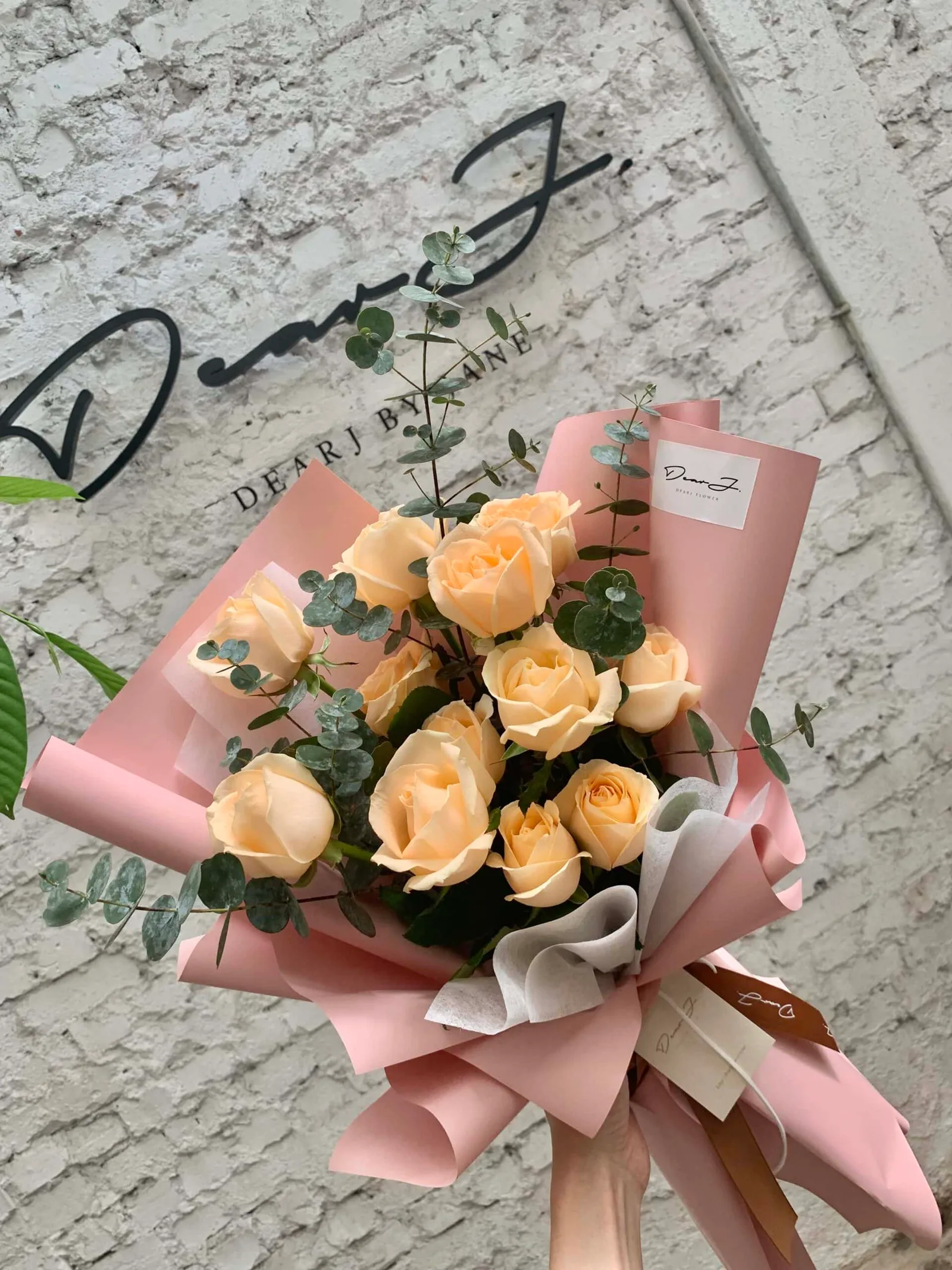 Minimalist Champagne Roses