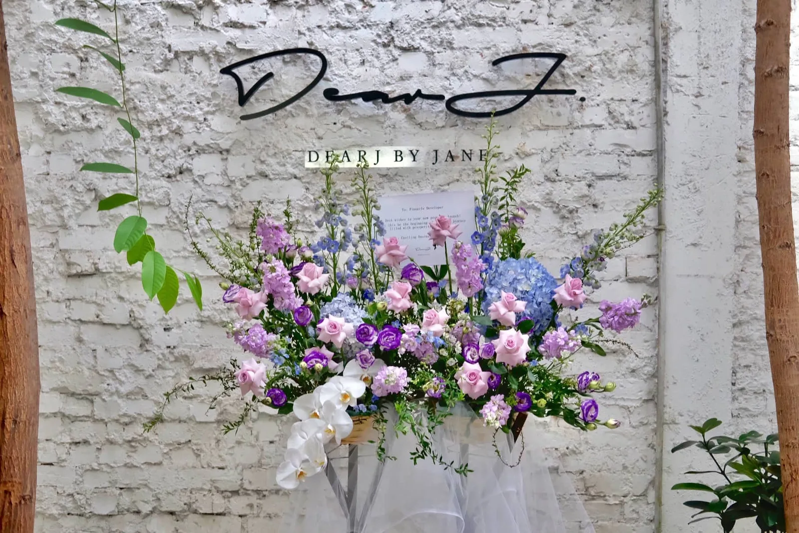 Deluxe Purple & Blue Themed Flower Stand 2