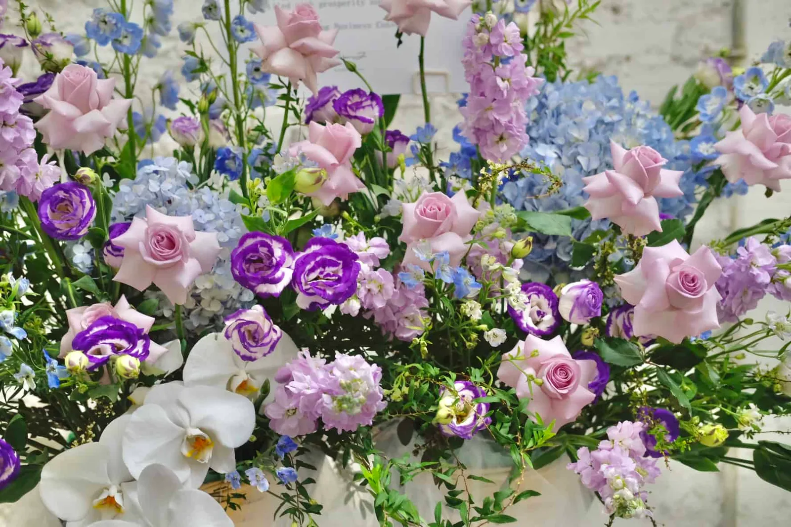 Deluxe Purple & Blue Themed Flower Stand 4