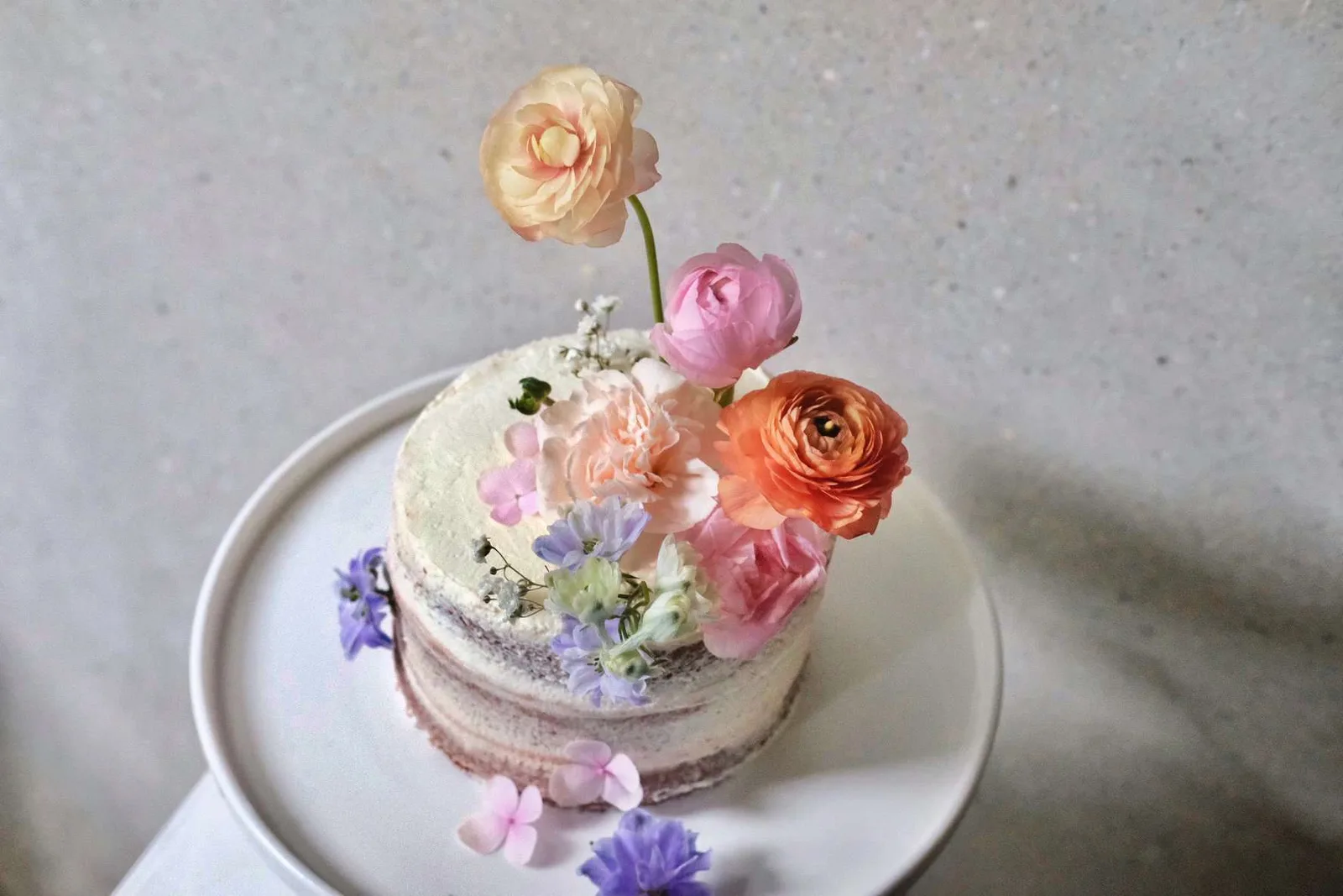 6" Naked Flower Cake