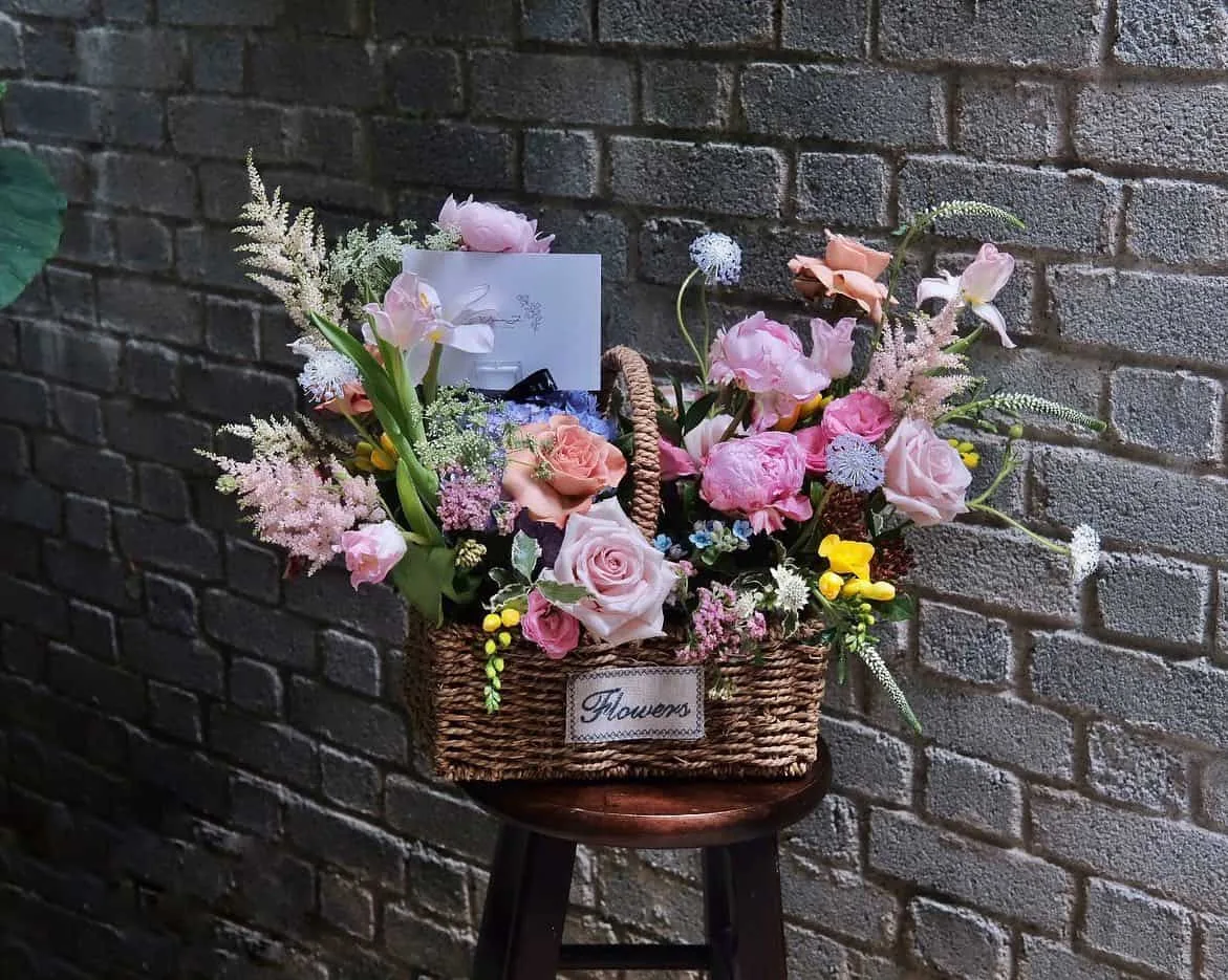 Pastel Flower Basket