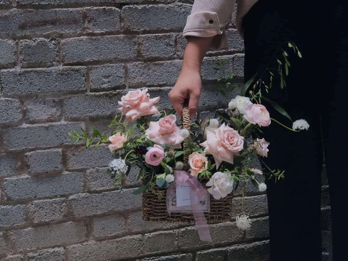 Elegant Style Flower Basket