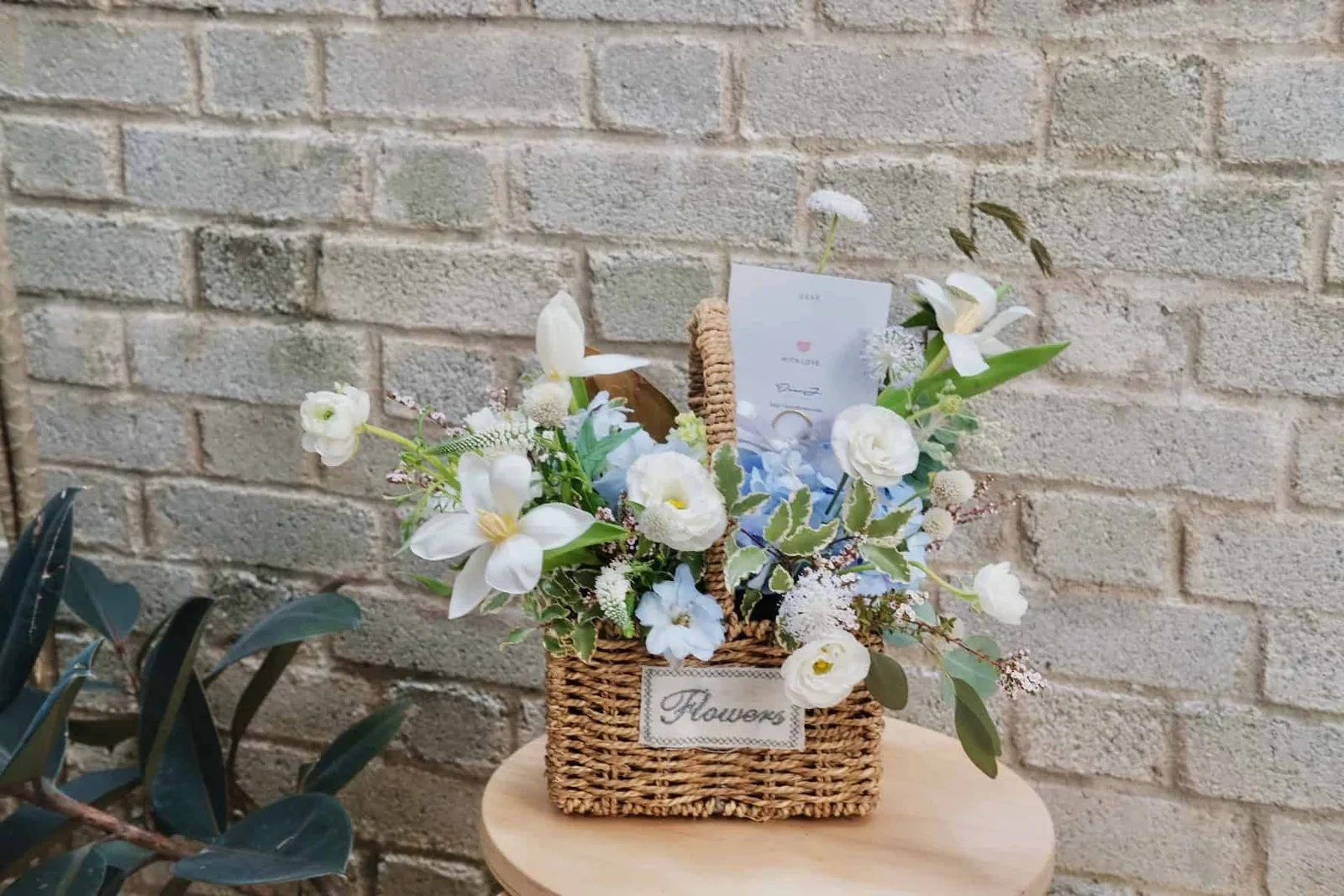 Hydrangea Mix Flower Basket