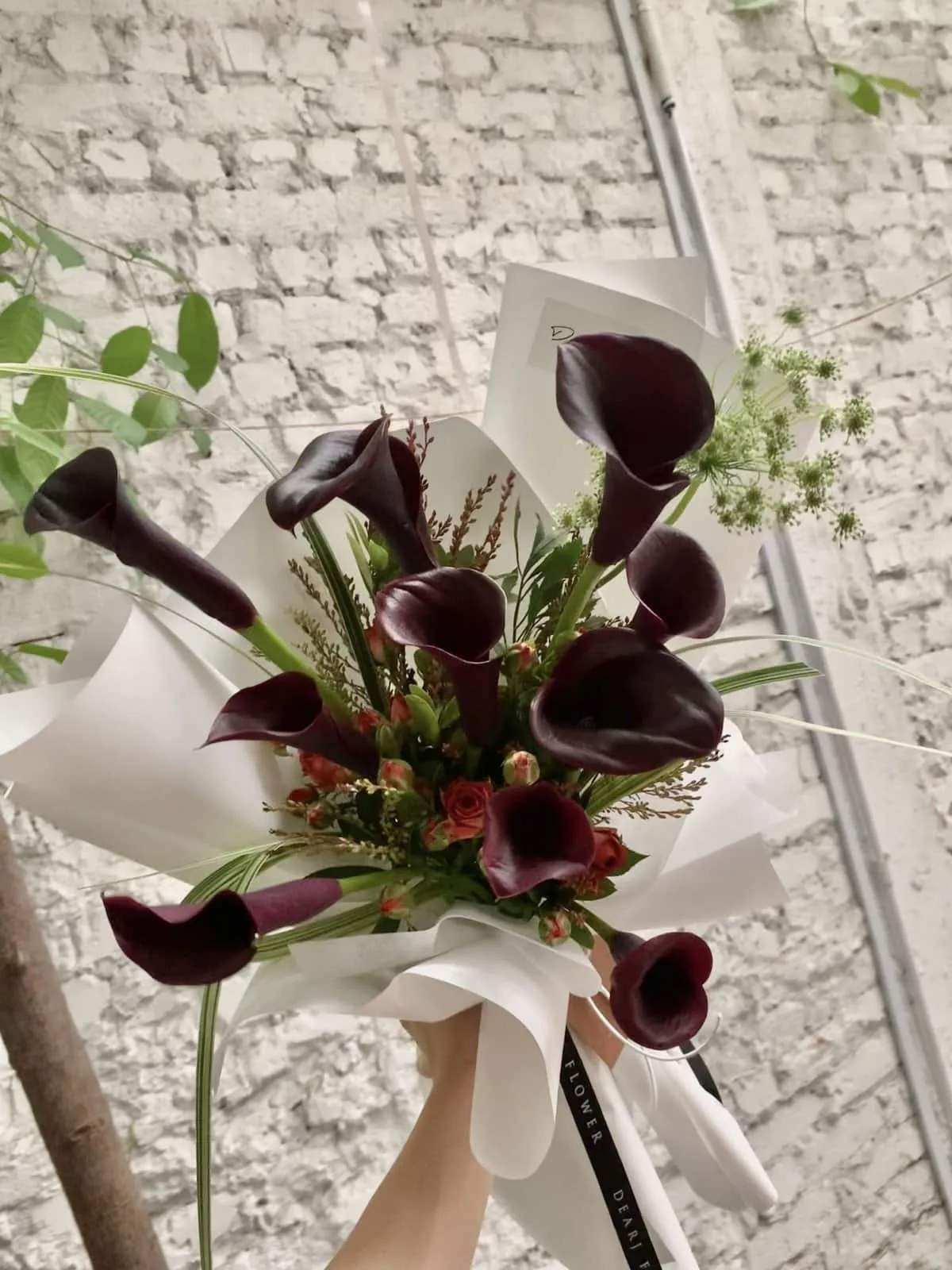 Black Calla Bouquet