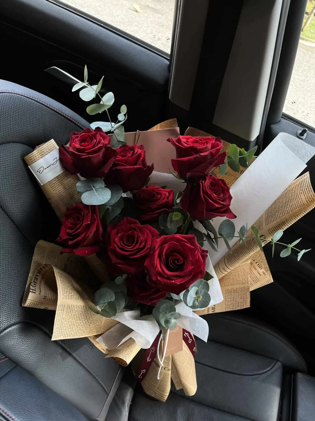Rustic Red Roses Bouquet 2